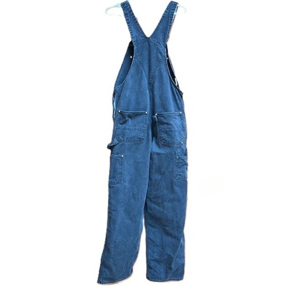 Vintage Carhartt R01 BLK Bib Overalls 32x32 Double Knee Black Canvas USA - Picture 11 of 16